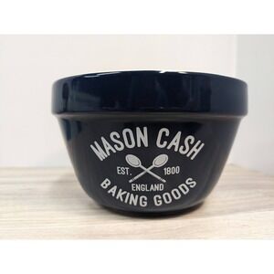 Mason Cash No 42 Navy Blue Stoneware Pudding Basin Mixing Bowl 650ml 22oz UK
